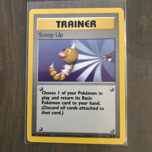 1990’s rare vintage Scoop Up Trainer Pokémon card 78/102 - Picture 1 of 2